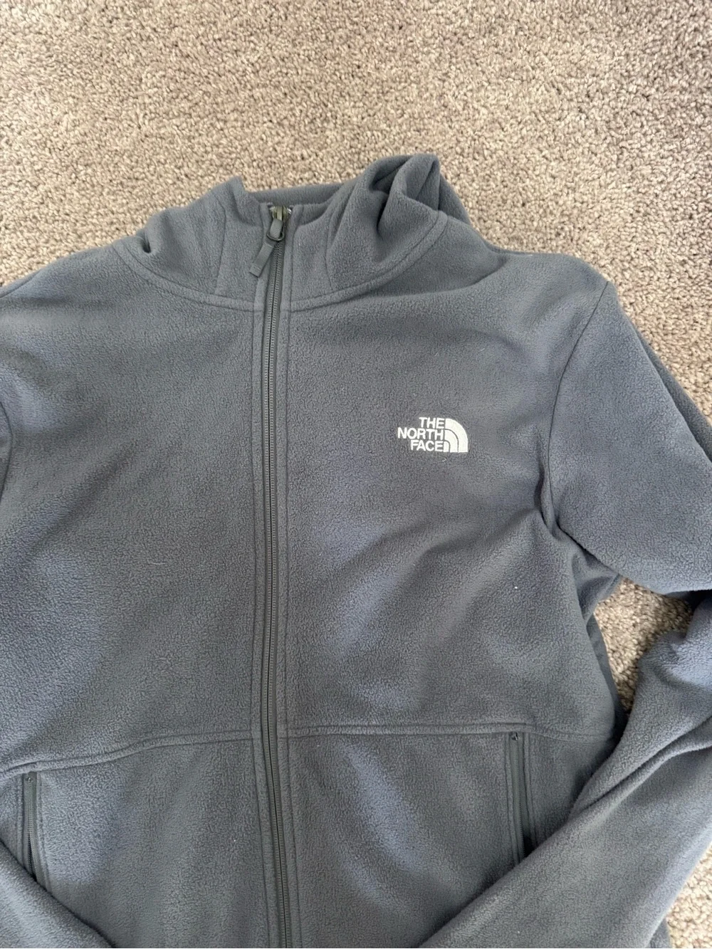 The North Face Men's Zip Fleece Jacket in Charcoal